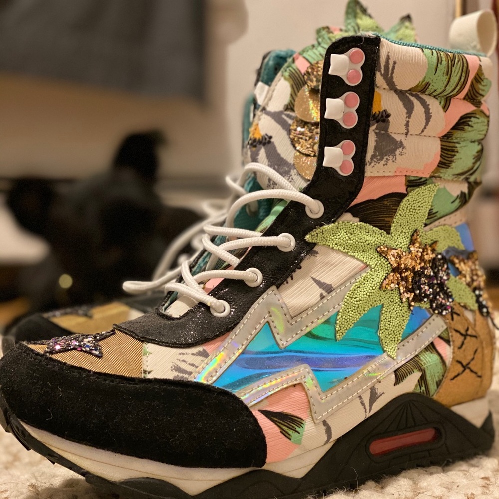 Irregular Choice Light-Up Hightops, “Palmed Off”